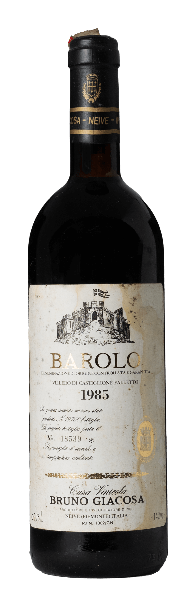 Barolo Villero Di Castiglione Falleto 1985