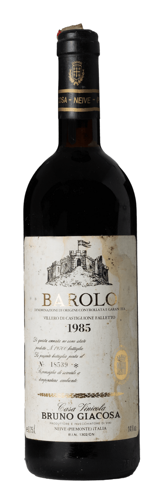 Barolo Villero Di Castiglione Falleto 1985