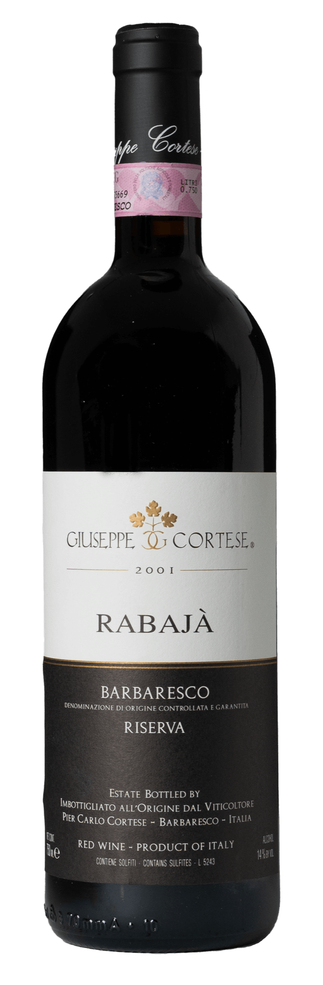 Barbaresco Rabaja Riserva 2001