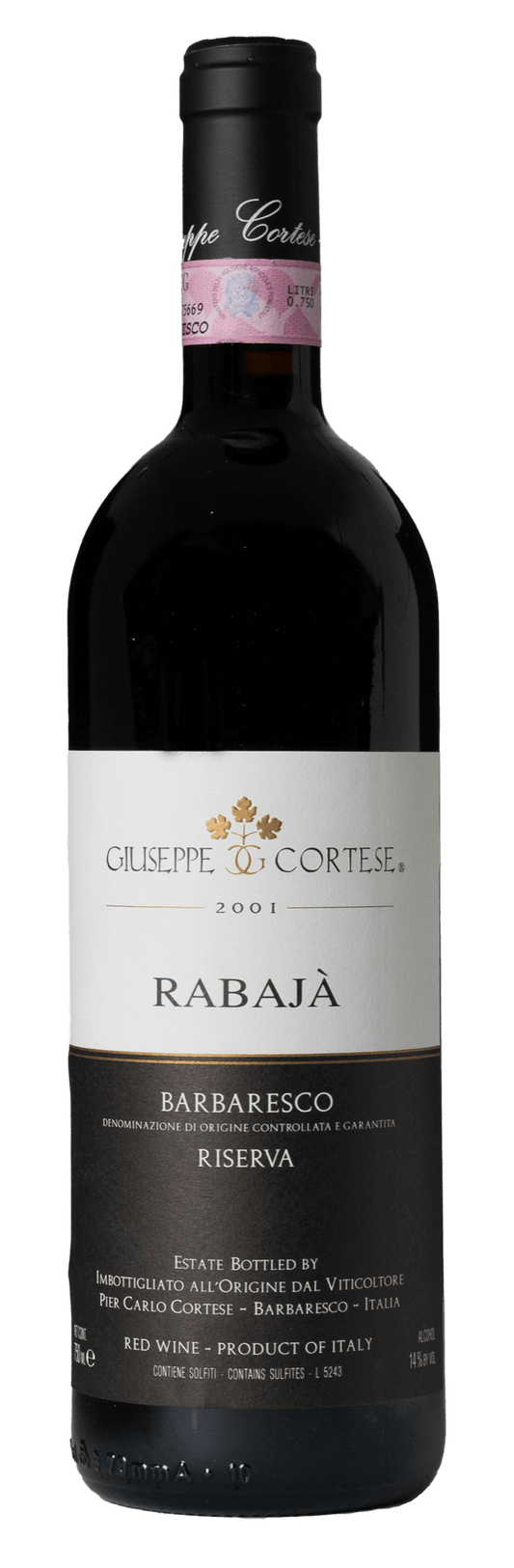 Barbaresco Rabaja Riserva 2001